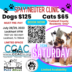 Saturday Low-Cost Animal Sterilization Clinic